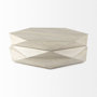 69542 - Arreto 48" Natural Solid Wood Hexagonal Storage Coffee Table