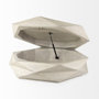 69542 - Arreto 48" Natural Solid Wood Hexagonal Storage Coffee Table