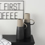 31062 - Garand Medium 15H Two-Toned Black/Natural Ceramic Jug