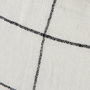 68875 - Suzanne 22 x 22 White/Black Square Pattern Pillow Cover 