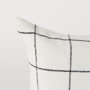 68876 - Suzanne 14x26 White/Black Square Pattern Pillow Cover