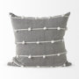68881 - Linda 20x20 Navy And Cream With White Detail Pillow Cover 