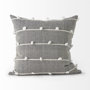 68881 - Linda 20x20 Navy And Cream With White Detail Pillow Cover 