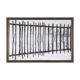 U Bein Bridge by Mercana Studio a Hand Embellished Textured Framed Photo Art Print Matted under Glas