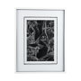 13937 - Fish Black by Mercana Studio a Hand Embellished Textured Framed Art Print Matted under Glass