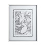 13938 - Fish White by Mercana Studio a Hand Embellished Textured Framed Art Print Matted under Glass