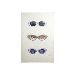 Sunglass Collection I by NaTar a Hand Embellished Textured Canvas