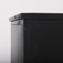 69266 - Aurelia 79.0L x 16.0W x 33.0H Black and White Metal Four Door Glass Cabinet 