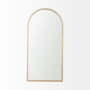 69310 - Giovanna 23.6L x 1.2W x 48.8H Gold Metal Frame Rounded Arch Vanity Mirror