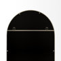 69310 - Giovanna 23.6L x 1.2W x 48.8H Gold Metal Frame Rounded Arch Vanity Mirror