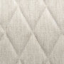 68317 - David Diamond Tuffed Cream Fabric Wrap Brown Wood Base Dining Chair 