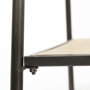 68821 - Carell 31L x 18W Black Metal And Wood Shelf Hall Tree 