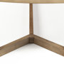 69031-AB - Denver 91.5x38 Rectangular Brown Solid Wood Top & Base Dining Table