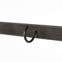 68821 - Carell 31L x 18W Black Metal And Wood Shelf Hall Tree 