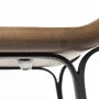 69008 - Conan 25" Seat Height Brown Wood Seat Black Metal Frame Counter Stool