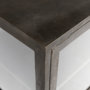 69011 - Arelius 70L x 18.75W x 32H Black-Brown Wood, Black Metal Base w/ 4 Glass Cabinet Doors Sideboard