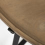 69012 - Helios (Set of 2) Brown Solid Wood Top Black Metal Base Nesting Coffee Tables