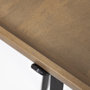 69013 - Helios II 60L x 14W x 29H Rectangular Brown Raised Edge Top Console Table 