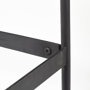 69017 - Glenn III 56L x 14W Dark Brown Wood w/ Black Iron Frame, 4 Drawer Console Table