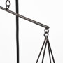 68855 - Ellis 10L x 4W Black Metal Vintage Inspired Weighing Scale