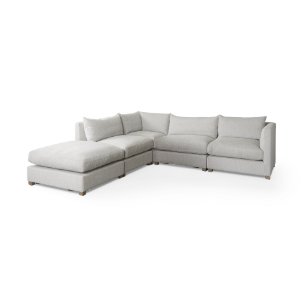 Valence 5 Piece (Incl. 1 ottoman) Modular Sofa Set