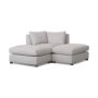 69567-E - Valence 3 Piece (W/ 2 x Ottoman) Light Gray Modular Sofa Set
