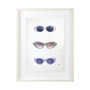 13955 - Sunglass Collection I by Mercana Studio Hand Embellished Textured Framed Art Print Matted under Glas