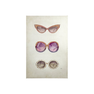 Sunglass Collection II by NaTar a Hand Embellished Textured Canvas