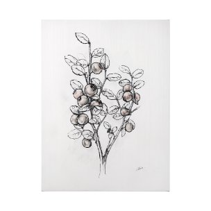 Wildberry Collection Hucklberry by Ariana a Hand Embellished Textured Canvas