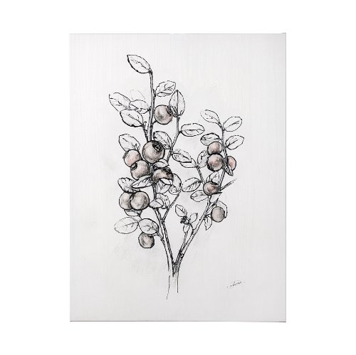 102011-L - Wildberry Collection Hucklberry by Ariana a Hand Embellished Textured Canvas