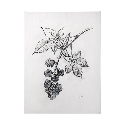 102012-L - Wildberry Collection Blackberry by Ariana a Hand Embellished Textured Canvas