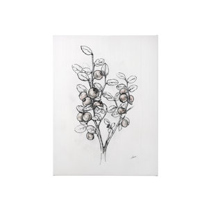 Wildberry Collection Hucklberry by Ariana a Hand Embellished Textured Canvas