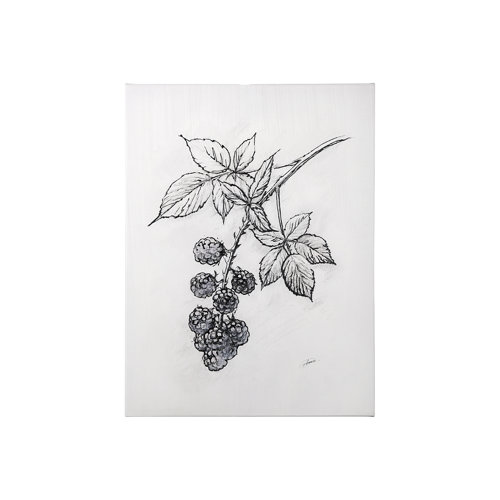 102012-S - Wildberry Collection Blackberry by Ariana a Hand Embellished Textured Canvas