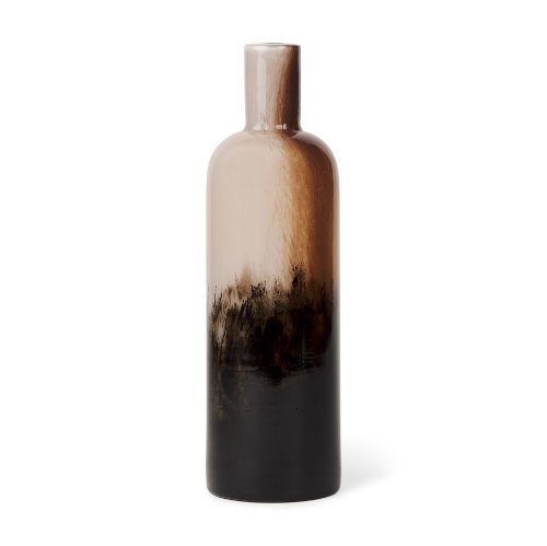 70354 - Marans Tall Amber Multi-Color Glass Vase
