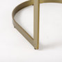 69456 - Hollyfield Cream Fabric Seat W/ Gold Metal Base Bar Stool