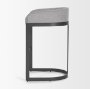 69457 - Hollyfield II Gray Fabric Seat W/ Gray Metal Base Bar Stool