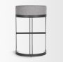 69457 - Hollyfield II Gray Fabric Seat W/ Gray Metal Base Bar Stool