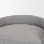 69457 - Hollyfield II Gray Fabric Seat W/ Gray Metal Base Bar Stool