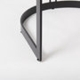 69457 - Hollyfield II Gray Fabric Seat W/ Gray Metal Base Bar Stool