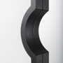 69459 - Tamanar 15.0 x 3.0 x 34.1 Black Wood Frame Wall Mirror