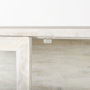 69301 - Arelius 36L x 18.75W x 63H White Wood W/ Gold Metal Base Display Cabinet