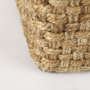 69447 - Aylin 16.5" Square Brown Jute Pouf