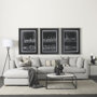 69213 - Austen 36L x 36W x 14.5H Round White Marble Top W/ Black Metal Frame Coffee Table