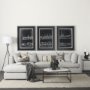 69214 - Austen 20L x 20W x 22H Round White Marble Top W/ Black Metal Frame Side Table