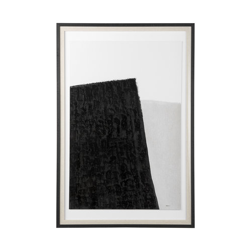 14012 - Pages I by Mercana Studio a Hand Embelished Textured Framed Art Print Matted under Glass
