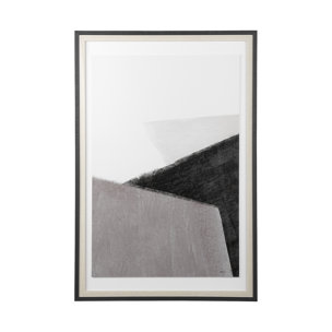 Pages II by Mercana Studio a Hand Embelished Textured Framed Art Print Matted under Glass