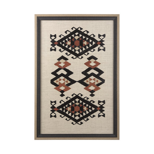 14016 - Creamy Tapestry I by Mercana Studio a Hand Embellished Textured Framed Art Print