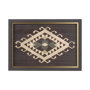 14021 - Brown Tapestry V by Mercana Studio a Hand Embellished Textured Framed Art Print