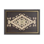 14022 - Brown Tapestry VI by Mercana Studio a Hand Embellished Textured Framed Art Print