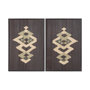 14023 - Brown Tapestry VII by Mercana Studio a Hand Embellished Textured Framed Art Print